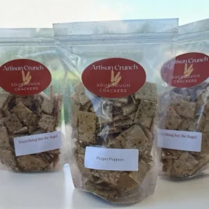 Green Goddess Sourdough Crackers